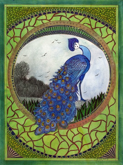 "SEPTIMANA" : Jour de la Lune (lundi)
Nouvelle de Jacqueline Fischer.
 
2025. Technique mixte. 32 cm x 24 cm
https://nicole-pessin.com/2025/05/15/nouvelle-n9/

#semaine #septimana #aquarelle #encredechine #peinture #art #poésie #animaux #artsingulier