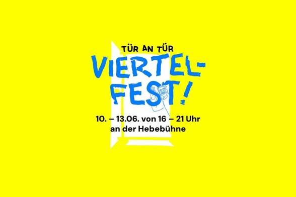 "Tür an Tür Viertelfest": Hebebühne wird zum Zuhause der Nachbarschaft - blickfeld