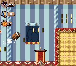 A rocket barrel section in the carnival level