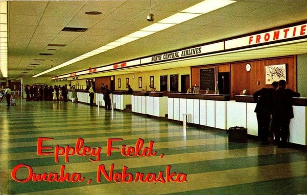 Interior picture of the check-in counters.