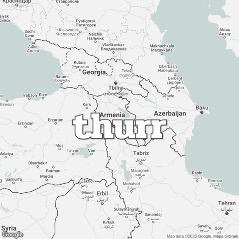 Map of Armenia overlaid with "thurr".