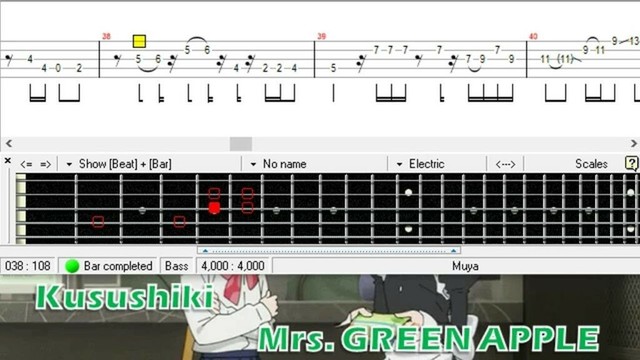 クスシキ / Mrs. GREEN APPLE / ベース [TAB] Kusushiki - Bass
