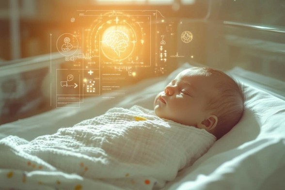 This shows a newborn.