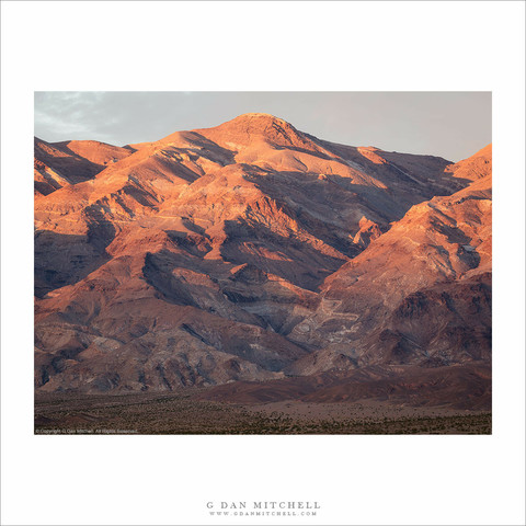 Desert mountains, sunset