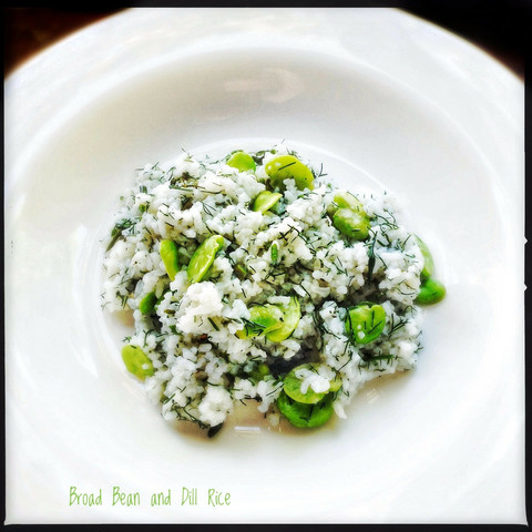 Dill and broad bean rice