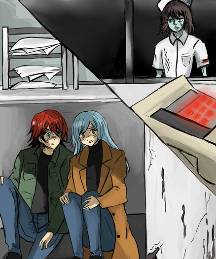 hiding for a ghost nurse