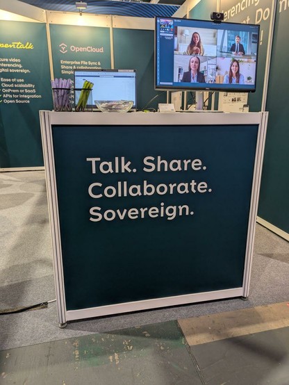 OpenTalk x OpenCloud Messestand