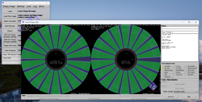 DUMMY DISK visualization of disk #1.