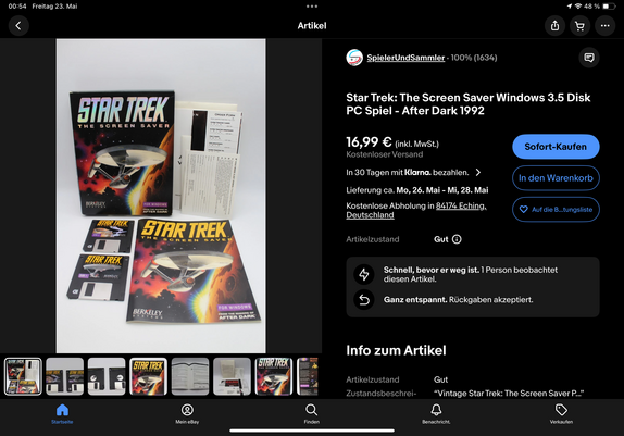 A StarTrek themed version of AfterDark from 1992.