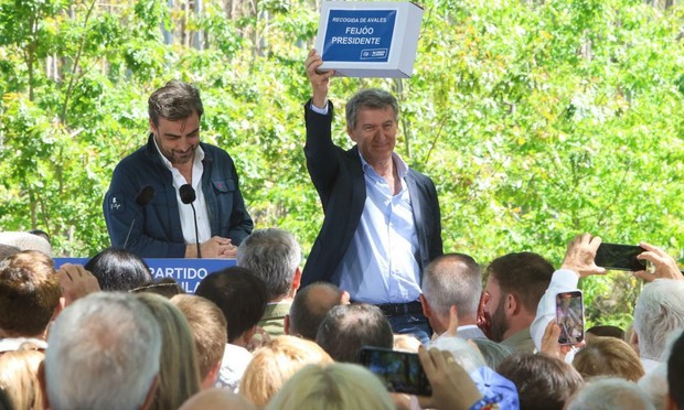 Alberto Núnez Feijóo, este sábado en A Coruña. (XOAN REY VIA EFE)