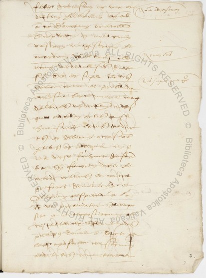 f.3v from Capp.Sist.670, a page of italian style script from 1537