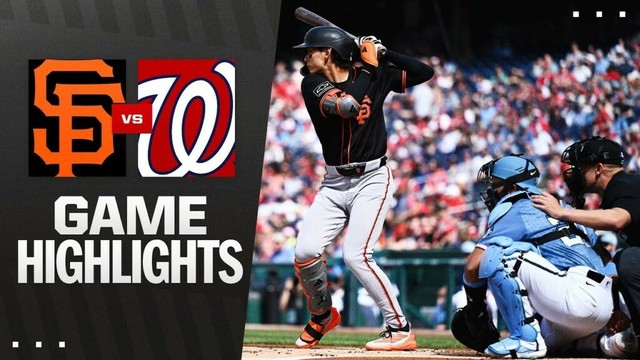 ジャイアンツ対ナショナルズゲームのハイライト（5/24/25）| MLBのハイライト