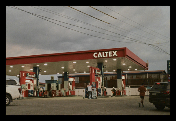 A Caltex gas station.