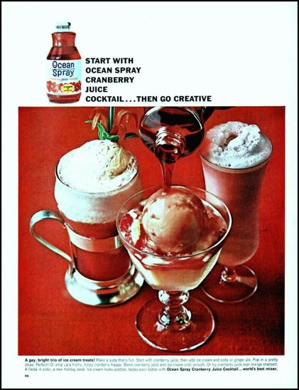 cranberry juice floats (1964)