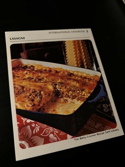This old school Lasgne!