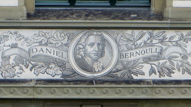 Detail of the portrait of Bernoulli