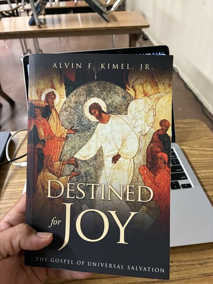 Cover of Fr. Alvin Kimel’s Destined for Joy, a book about the topic of universal salvation.