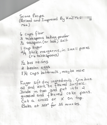 Irish Scone Recipe