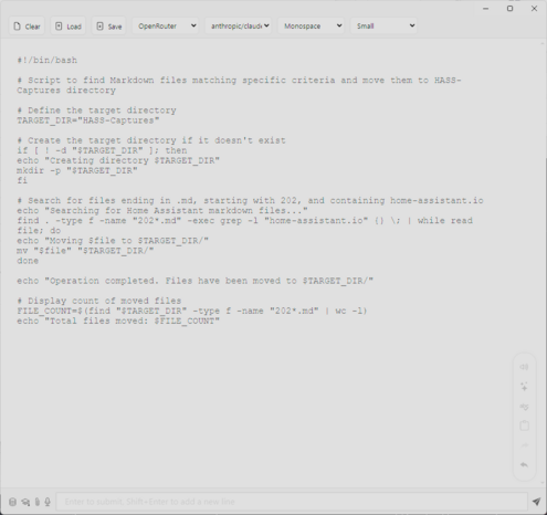 a shell script to move some exported threads from home-assistant's forums into a directory i'll present via RAG to another AI.