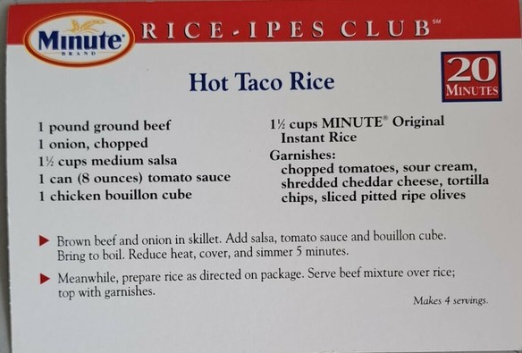 Minute Rice-ipes Part 4