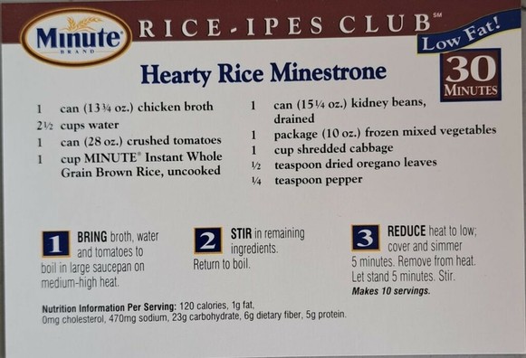 Minute Rice-ipies part 1