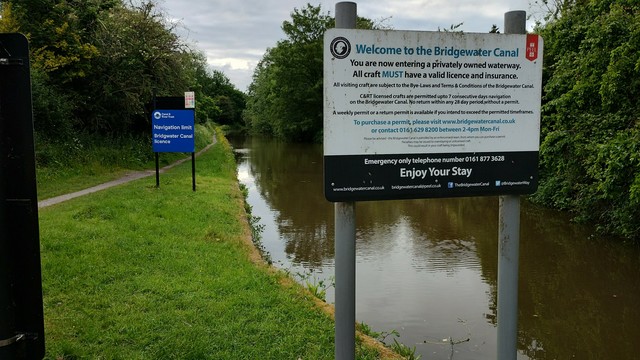 Looking northwards from the North Portal of the Preston Brook tunnel.