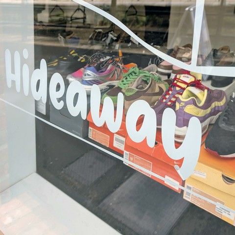 Hideaway signage