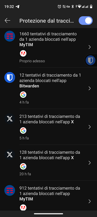 Screenshot tracking app, blocked on android with duckduckgo