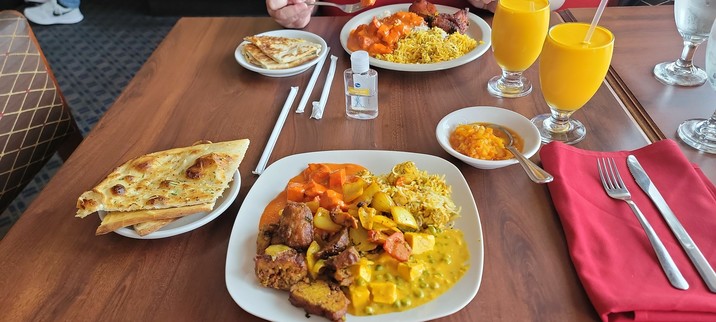 Buffet meals from Taste of India Restaurant, Lexington, KY.