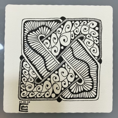Inked patterns are finished