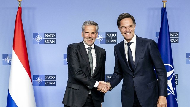 Schoof en Rutte in Brussel 21 mei 2005