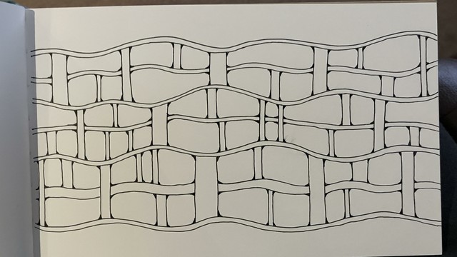 String of Rome in my travel journal
