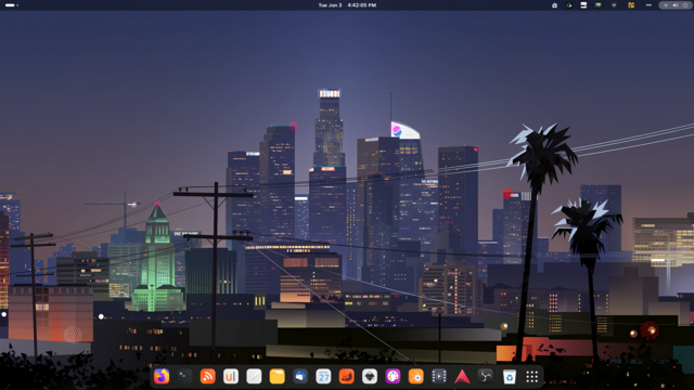 Screenshot of Gnome 48 on the Debian 13 RC1.