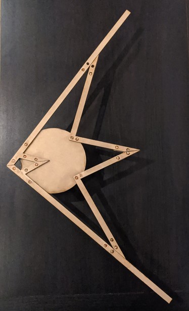 stylised bird made of MDF