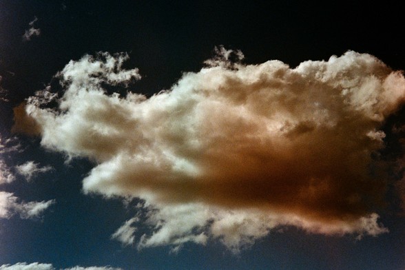 An accidentally moody shot of white clouds on blue sky, with an ominous orange tint

Nikon FM3A | Nikon 28-105 | Kodak Gold 200 200

Home developed in Cinestill C-41 Stock