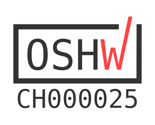 OSHW certification ID CH000025 on a white background