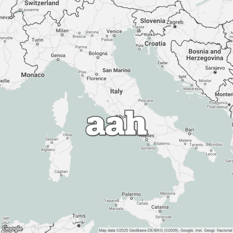 Map of Vatican City overlaid with "aah".