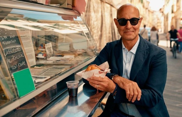 In Stanley Tucci’s New Italy Travel Show, ‘Eating Well Is Inspiring’