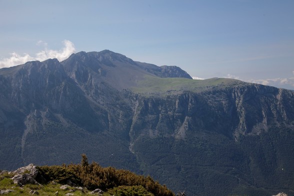 Fotografía del Turbón (2492 m) desde el Tozal de Baciero.