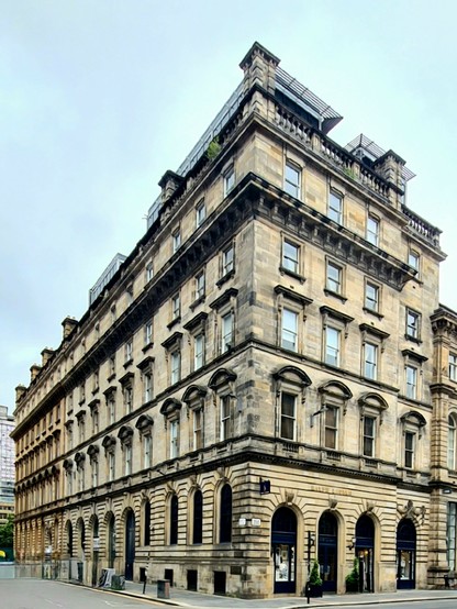 A Classical style former post office building in Glasgow.
