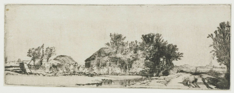 View of the Huis Te Vraag Inn on the Sloterweg