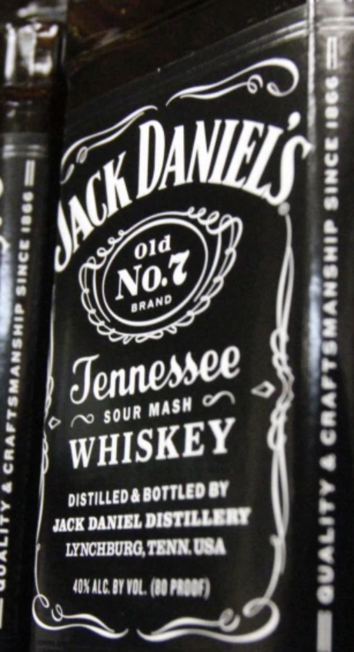 Jack Daniel's Bottle Label