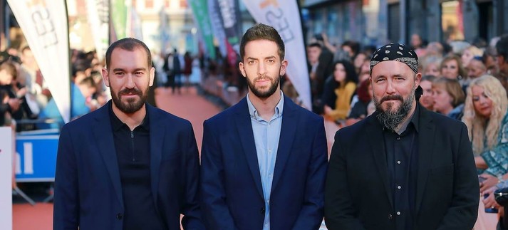 Jorge Ponce, David Broncano y Ricardo Castella, en la alfombra del FestTVal / Europa Press Entertainment/Europa Press via Getty Images