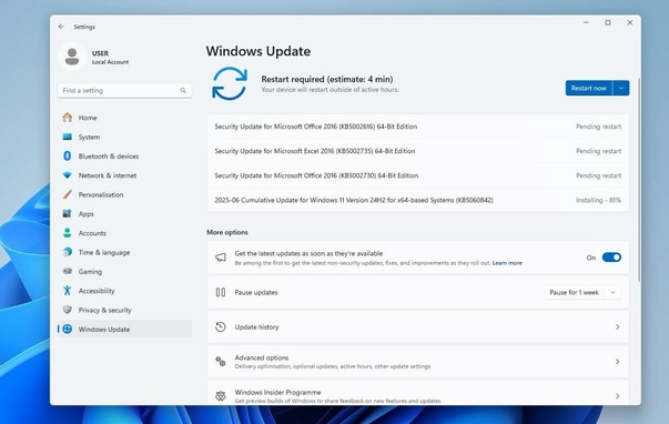 KB5060842 for Windows 11  version 24H2 is available for download. Microsoft is rolling out exciting new features like a drag-and-drop Share UI, smarter Copilot with voice input, cross-device file resume, improved HDR/Dolby Vision settings, and more! 🖥️✨ Plus, critical bug fixes boost stability for USB, BitLocker, Windows Hello, and gaming.
