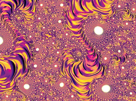 red-orange spirals with white centers