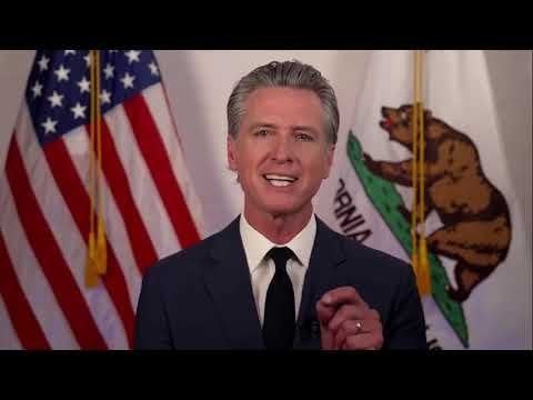 A stirring broadcast by California Governor Gavin Newsom