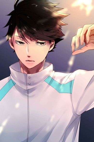 Tōru Oikawa, anime boys, volleyball player, portrait display, Haikyuu!!, anime