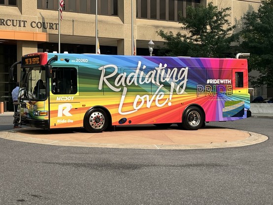 image of the pride bus