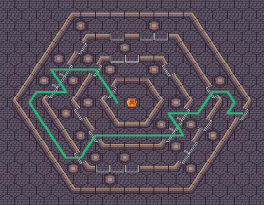 Solution of the previous maze image