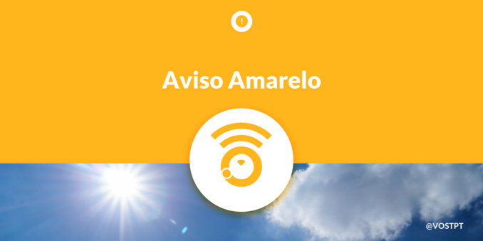 Aviso Amarelo devido a Tempo Quente